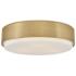 Cedric 18" Wide Lacquered Brass 3-Light Ceiling Light