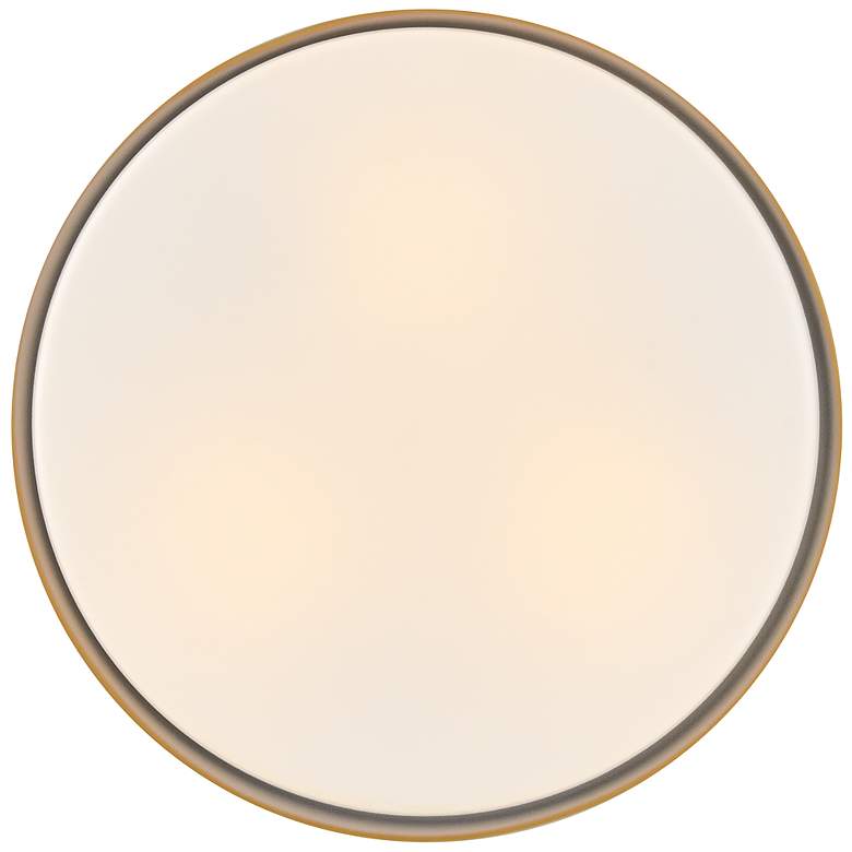 Image 4 Cedric 18" Wide Lacquered Brass 3-Light Ceiling Light more views