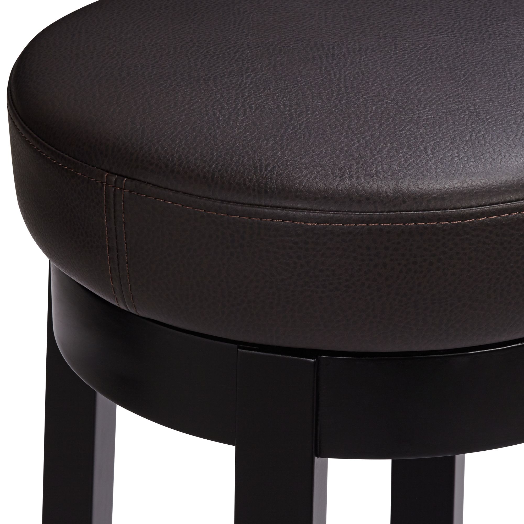 Cedric 26" Brown Bonded Leather Swivel Counter Stool 58G42 Lamps Plus