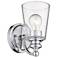 Ceil 1-Light Chrome Sconce