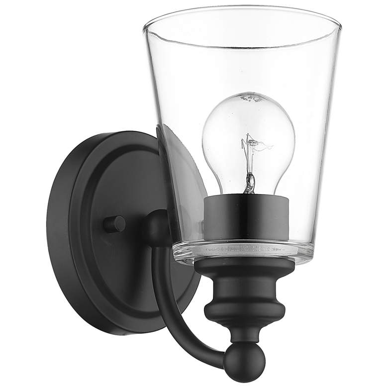 Image 1 Ceil 1-Light Matte Black Sconce