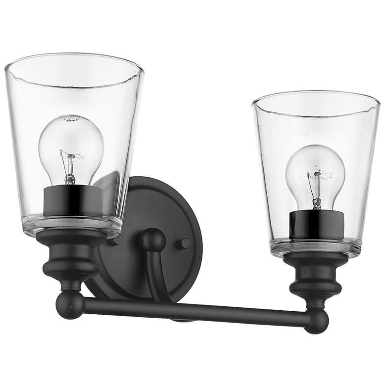 Image 1 Ceil 2-Light Matte Black Vanity