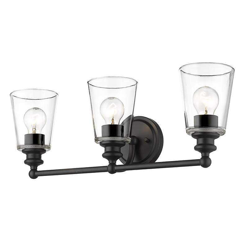 Image 2 Ceil 3-Light Matte Black Vanity more views