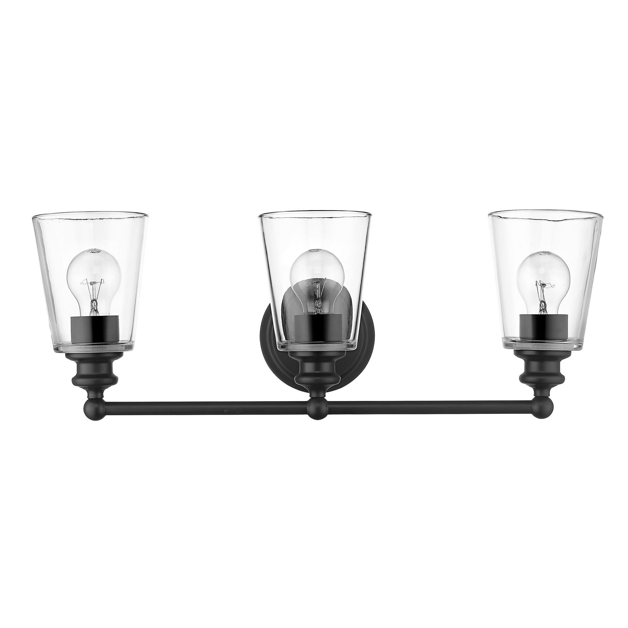 Image 3 Ceil 3-Light Matte Black Vanity more views