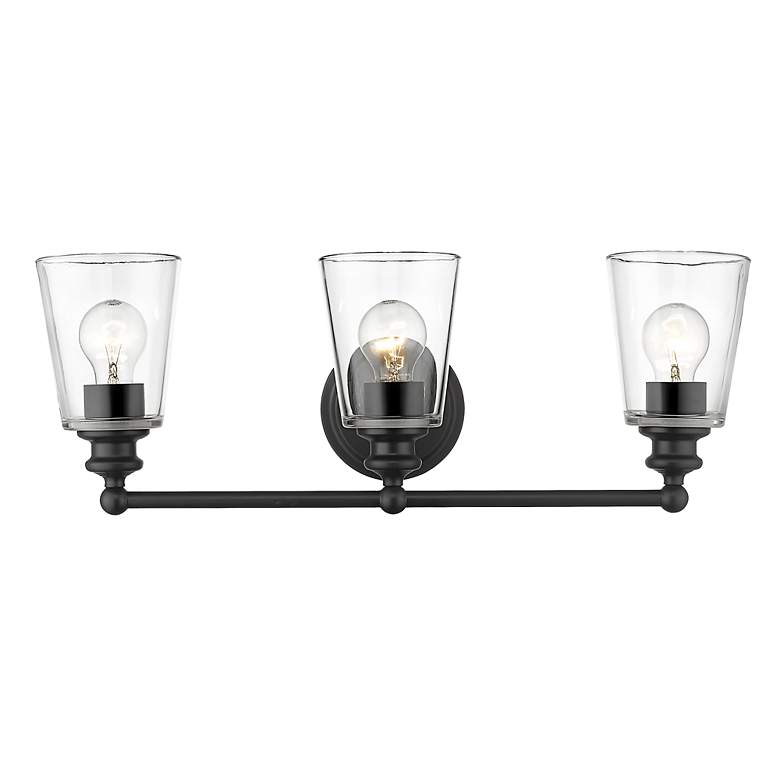 Image 4 Ceil 3-Light Matte Black Vanity more views