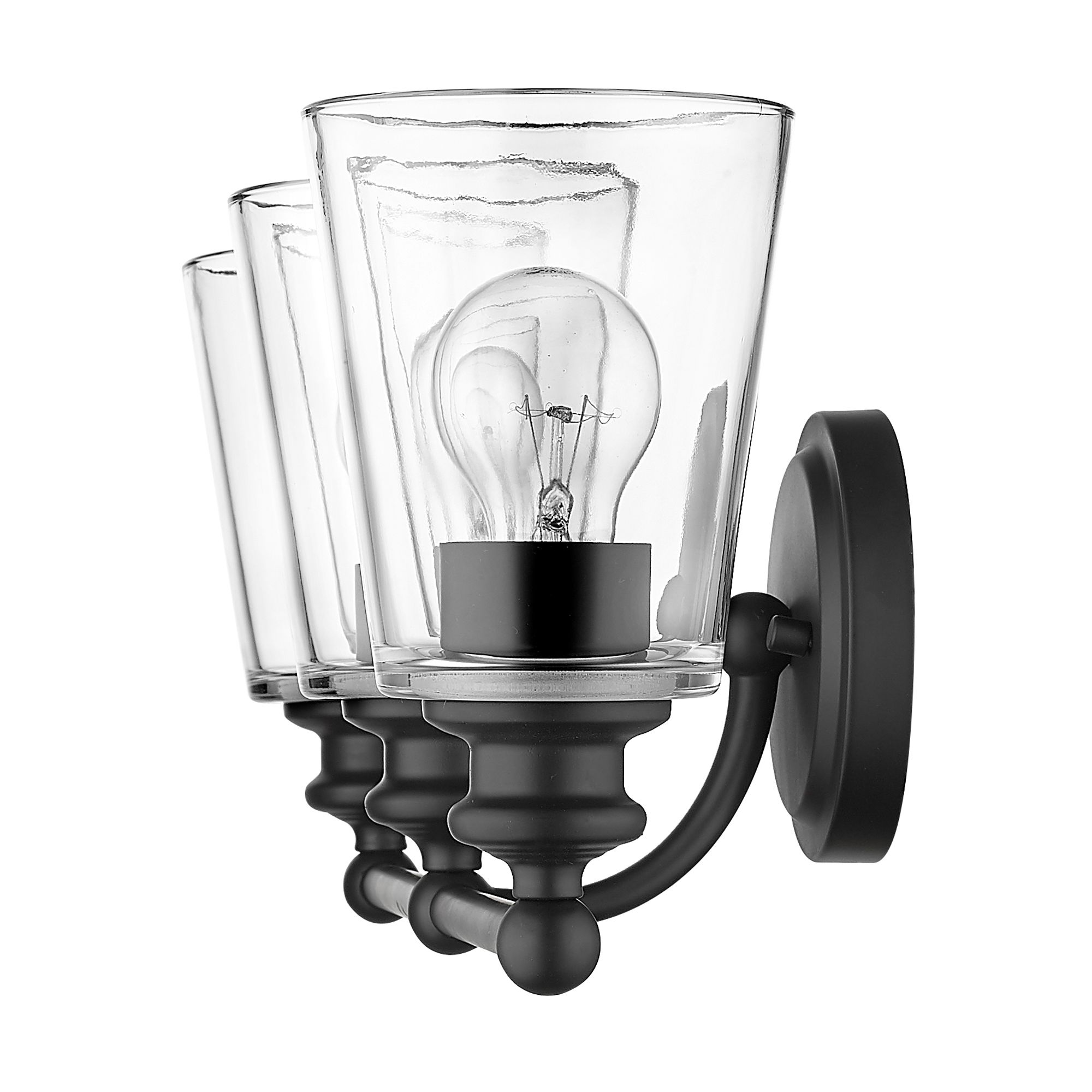 Image 5 Ceil 3-Light Matte Black Vanity more views