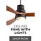 Ceiling Fans with Lights - 100's of Combos Ready to Install