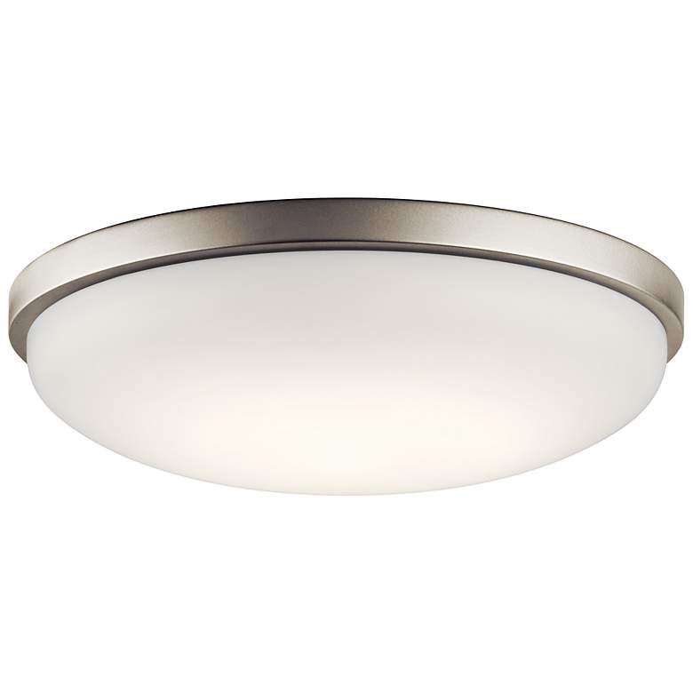 Image 1 Ceiling Space 17 3/4"W Brushed Nickel LED Ceiling Light
