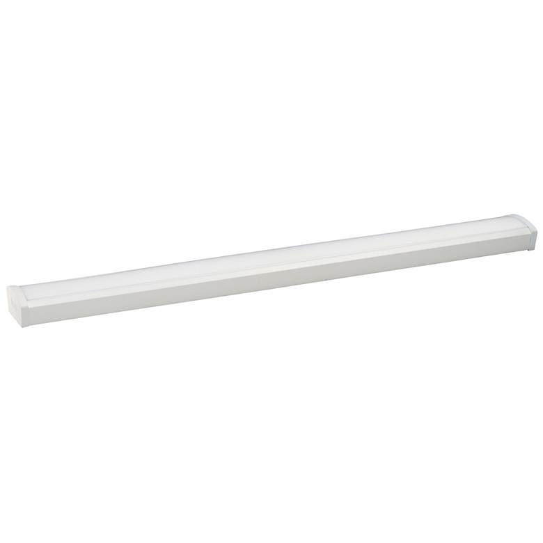 Image 1 Ceiling Wrap 1 Light 4" Wide White Flush Mount Light