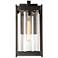 Cela 13.6" High Clear Glass Coastal Oil Rubbed Bronze Outdoor Sconce
