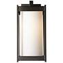 Cela 13.6" High Opal Glass Coastal Oil Rubbed Bronze Outdoor Sconce