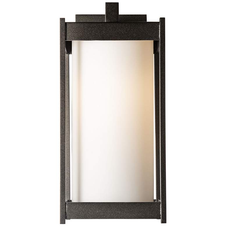 Image 1 Cela 13.6" High Opal Glass Coastal Oil Rubbed Bronze Outdoor Sconce