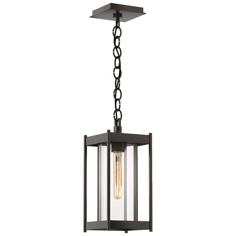 Image 1 Cela 14.1" High Coastal Bronze Medium Outdoor Lantern w/ Clear Glass S