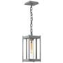 Cela 14.1"H Coastal Burnished Steel Medium Outdoor Lantern w/ Clear Sh