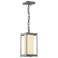 Cela 14.1"H Coastal Burnished Steel Medium Outdoor Lantern w/ Opal Sha