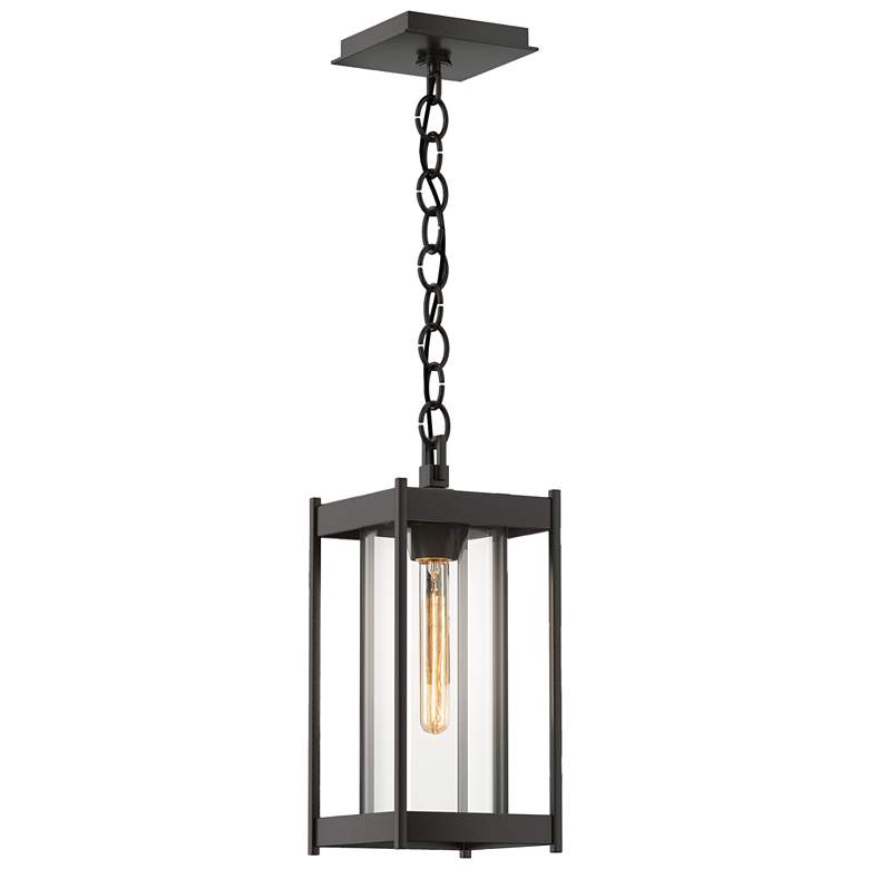 Image 1 Cela 14.1"H Coastal Oil Rubbed Bronze Medium Outdoor Lantern w/ Clear