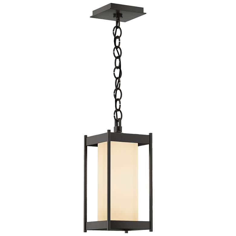 Image 1 Cela 14.1"H Coastal Oil Rubbed Bronze Medium Outdoor Lantern w/ Opal S