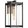 Cela 16.3" High Coastal Bronze Large Outdoor Sconce With Clear Glass S