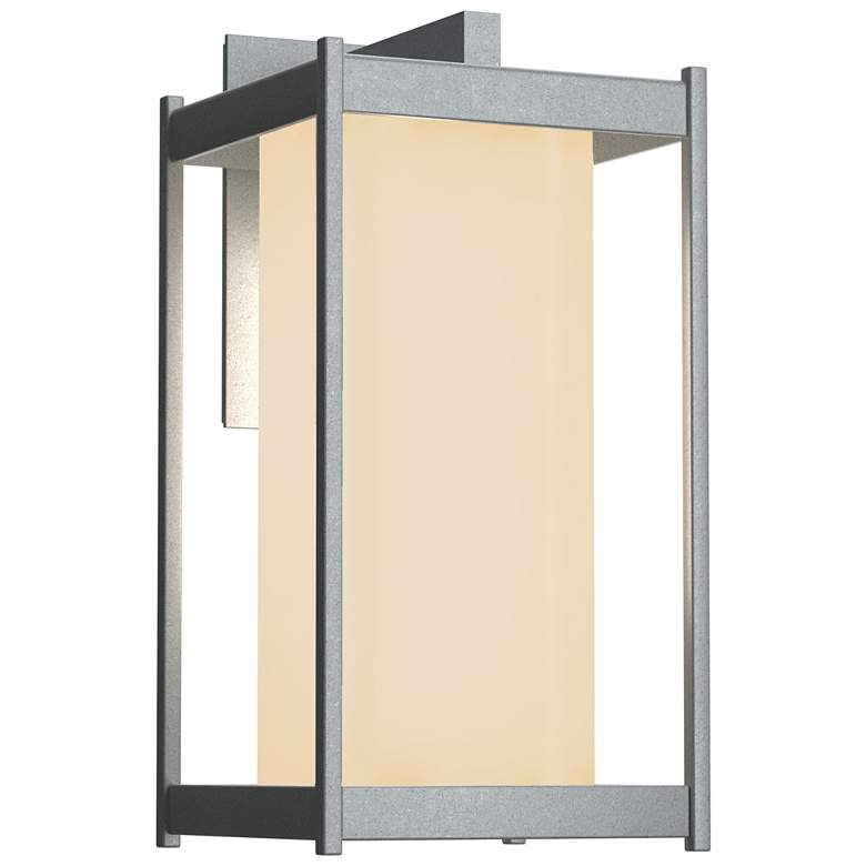 Image 1 Cela 16.3" High Coastal Burnished Steel Large Outdoor Sconce w/ Opal S