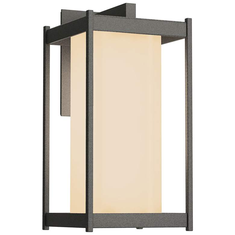 Image 1 Cela 16.3" High Coastal Natural Iron Large Outdoor Sconce w/ Opal Shad