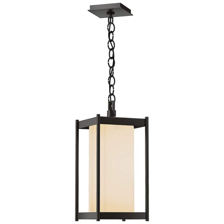 Image 1 Cela 17.4"H Coastal Oil Rubbed Bronze Large Outdoor Lantern w/ Opal Sh