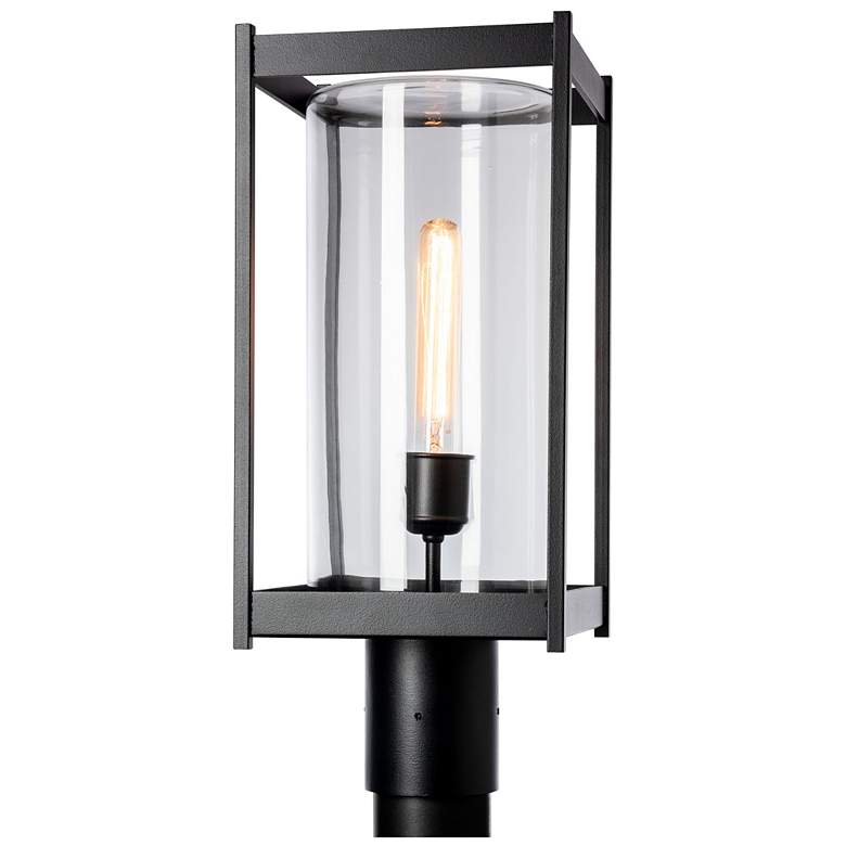 Image 1 Cela 18.6" High Clear Glass Coastal Black Outdoor Post Light