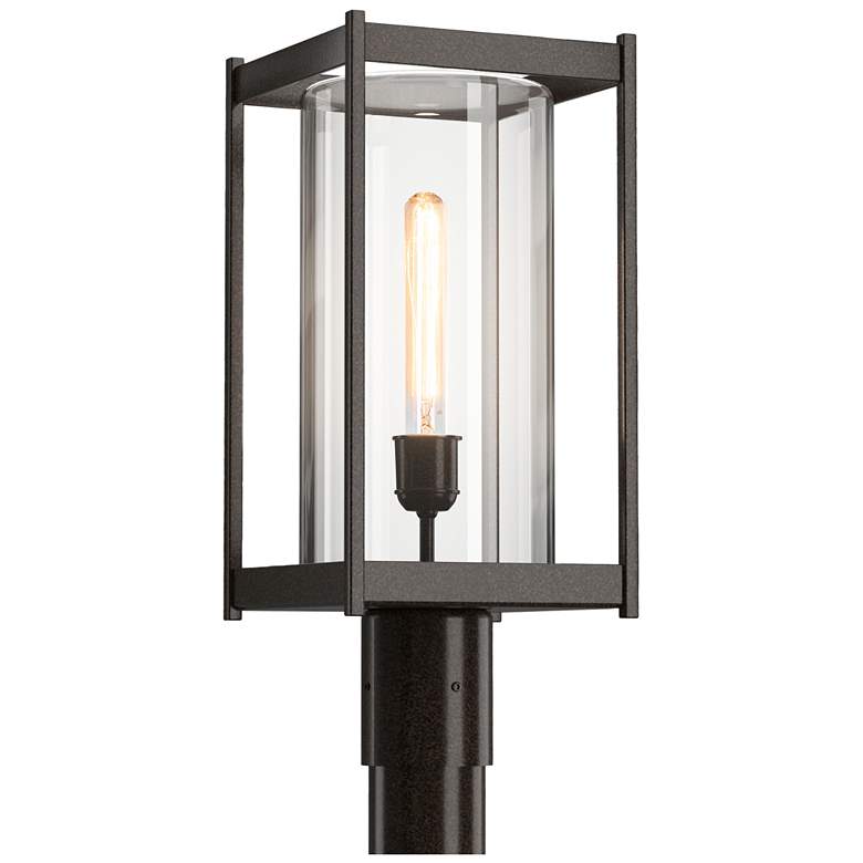Image 1 Cela 18.6" High Coastal Bronze Outdoor Post Light With Clear Glass Sha