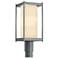Cela 18.6" High Coastal Burnished Steel Outdoor Post Light w/ Opal Sha