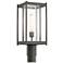 Cela 18.6" High Coastal Natural Iron Outdoor Post Light w/ Clear Shade