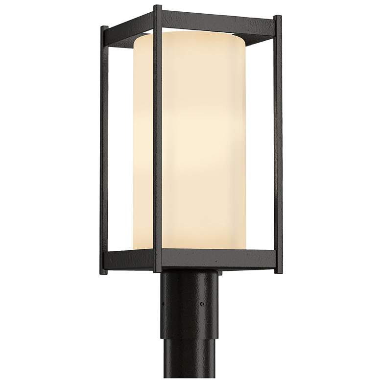 Image 1 Cela 18.6" High Coastal Oil Rubbed Bronze Outdoor Post Light w/ Opal S