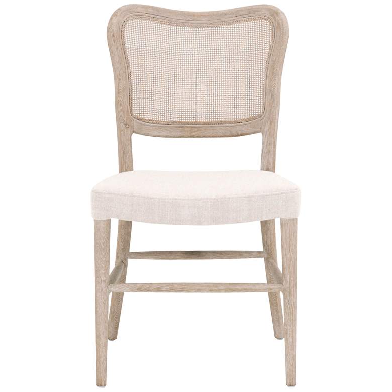 Image 2 Cela Bisque and Natural Gray Dining Chairs Set of 2 more views