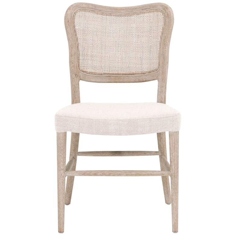 Image 2 Cela Bisque and Natural Gray Dining Chairs Set of 2 more views