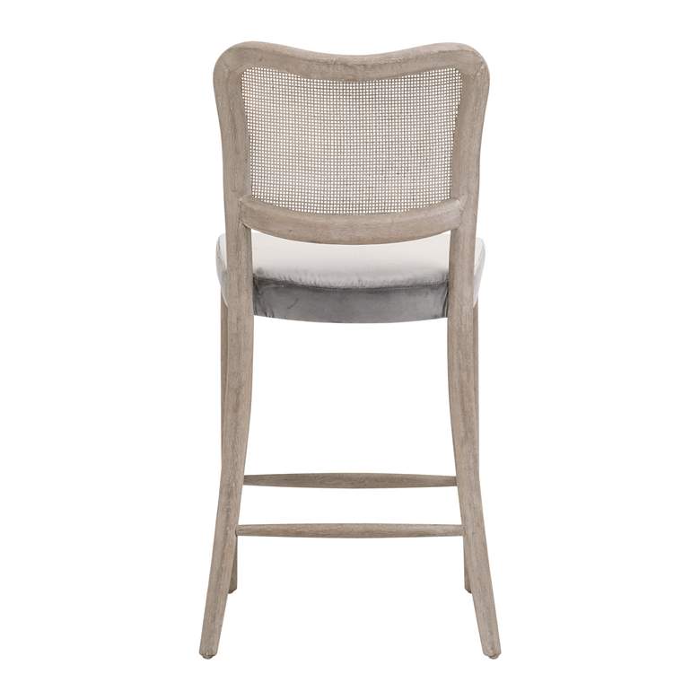 Image 5 Cela Counter Stool, Performance Dark Dove Velvet, Natural Gray Oak more views