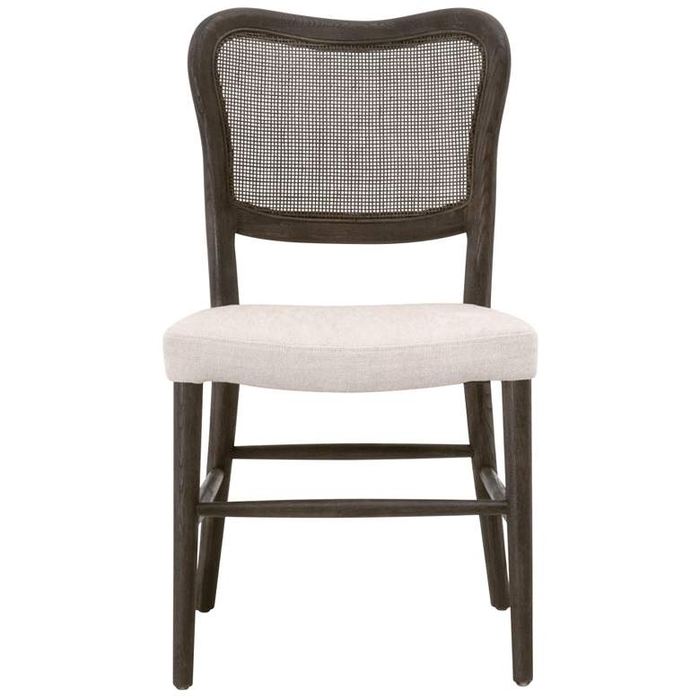 Image 1 Cela Dining Chair, Bisque, Matte Brown Oak, Set of 2