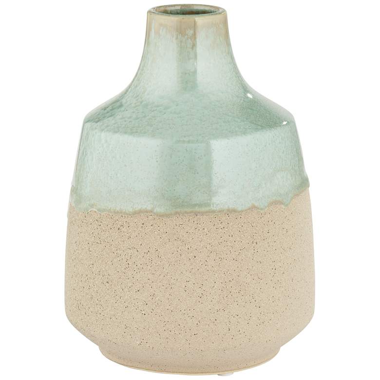 Image 2 Celadon Green 8 1/2 inch High Tapered Porcelain Decorative Vase