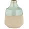 Celadon Green 8 1/2" High Tapered Porcelain Decorative Vase