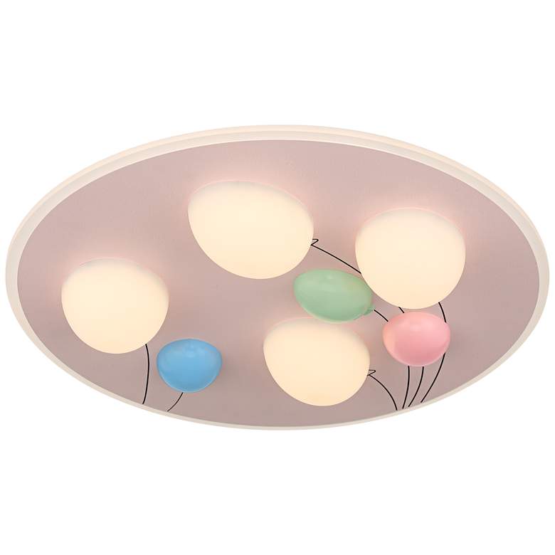 Image 2 Celebration 19 3/4" Wide White and Pastels LED Ceiling Light