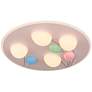 2_Celebration 19 3/4" Wide White and Pastels LED Ceiling Light