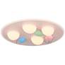 6_Celebration 19 3/4" Wide White and Pastels LED Ceiling Light more views