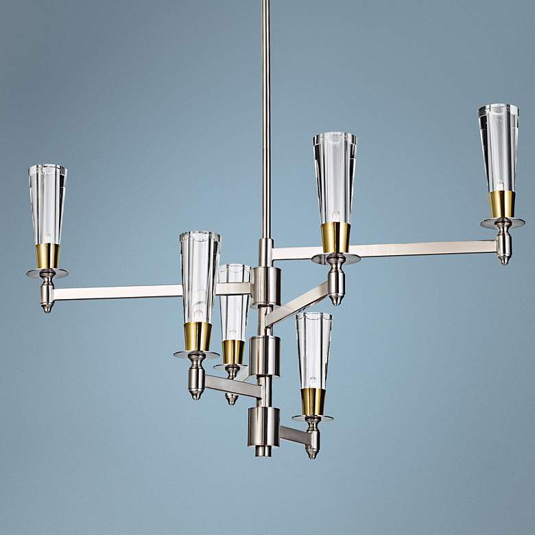 Image 1 Celebration 32 1/4 inch Wide 6-Light contemporary Chandelier