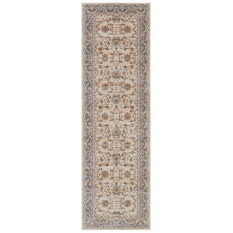Image 1 Celene Bordered Indoor Tan Area Rug 39KVF 2'-6" x 8'