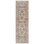Celene Bordered Indoor Tan Area Rug 39KZF 2'-6" x 8'