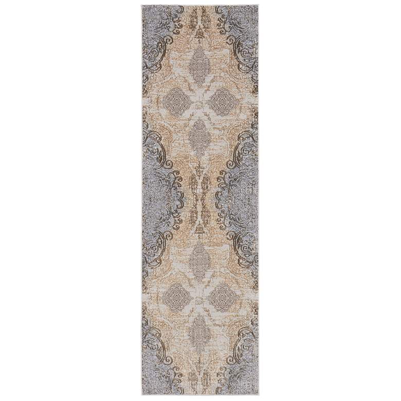 Image 1 Celene Medallion Indoor Silver Area Rug 39L1F 2'-6" x 8'