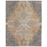 Celene Medallion Indoor Silver Area Rug 39L1F 3'-9" x 5'-7"