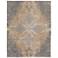 Celene Medallion Indoor Silver Area Rug 39L1F 3'-9" x 5'-7"