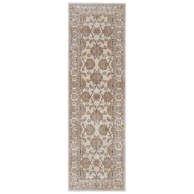Image 1 Celene Traditional Bordered Soft Indoor Tan Area Rug 39KZF