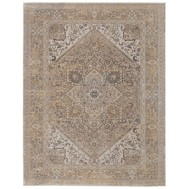 Image 1 Celene Traditional Medallion Soft Indoor Brown Area Rug 39KXF