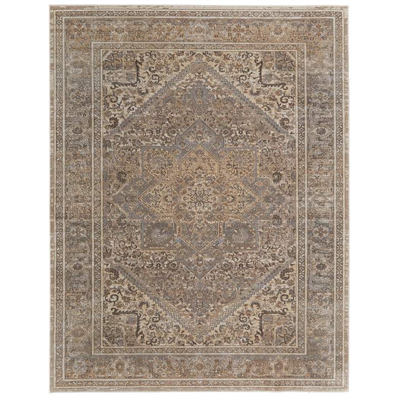 Image 1 Celene Traditional Medallion Soft Indoor Tan Area Rug 39KXF