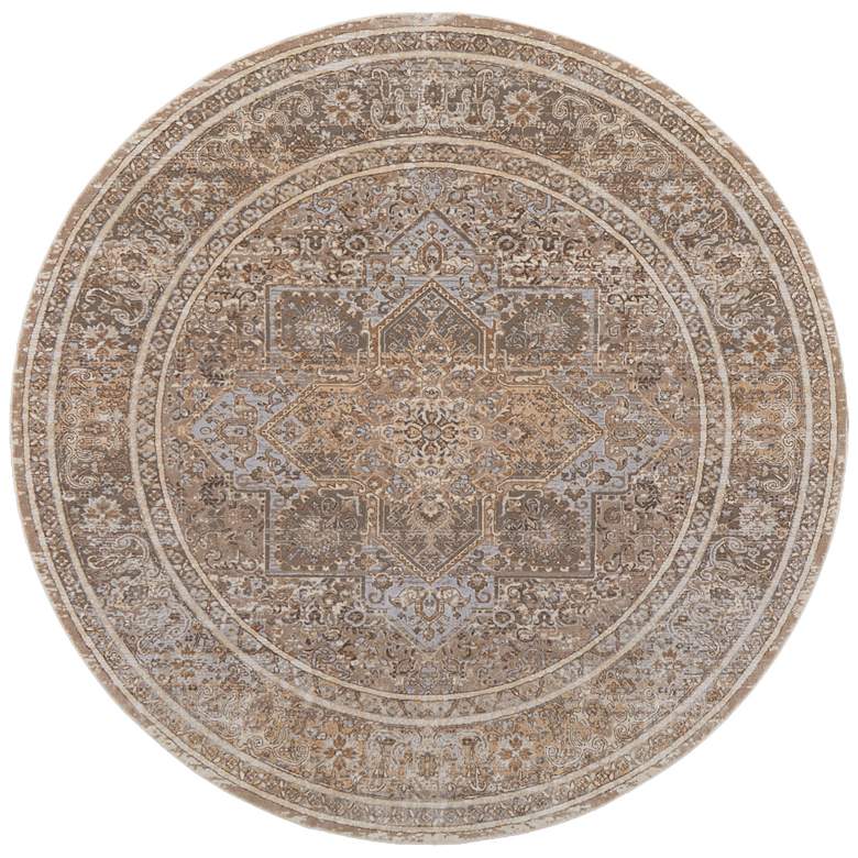 Image 1 Celene Traditional Medallion Soft Indoor Tan Area Rug 39KXF