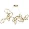 Celesse 32"W Modern Brass Accented Modern Brass Standard Pendant